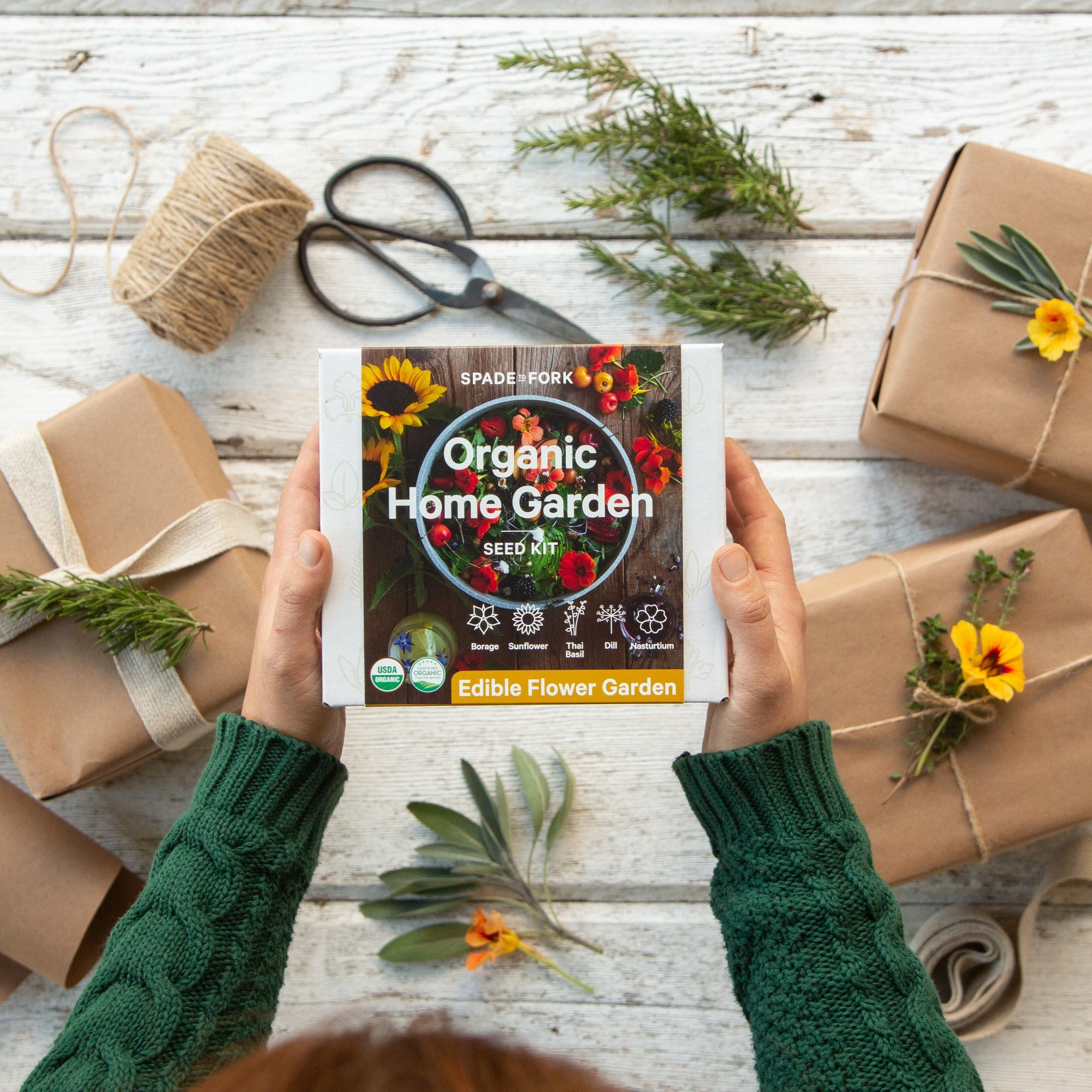 Organic Edible Flower Garden Seed Kit