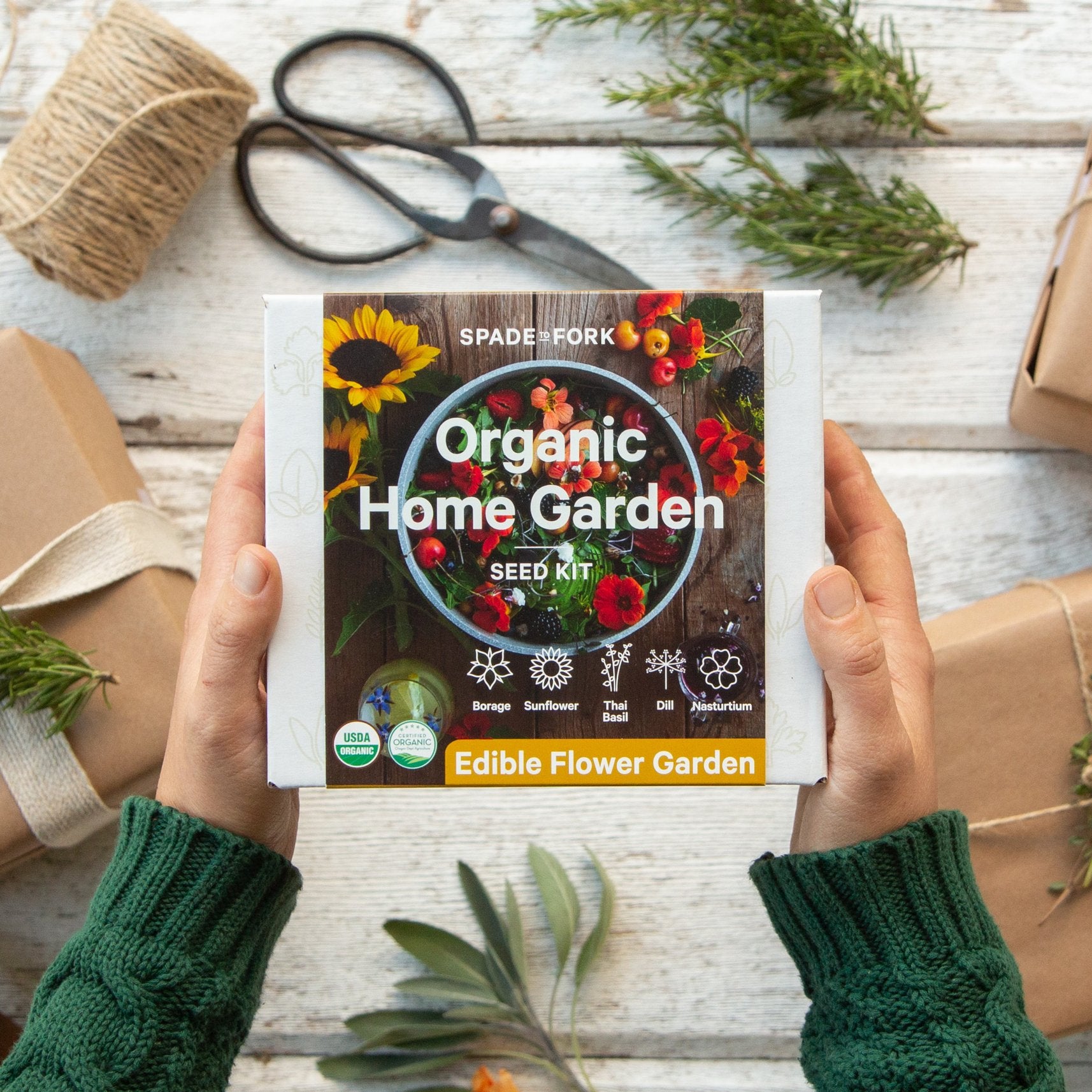 Organic Edible Flower Garden Seed Kit